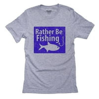Radije, ribolov - Cool Blue Sign s ribom i kukom muške majice sive majice