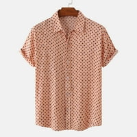 Muška majica za čišćenje muške košulje na plaži Havajska casual polka dot majica reverl majica s kratkim rukavima top bluza