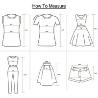 DTIDTPE kratke hlače za žene, nacrt u boji struka Comfy Solid elastične kratke hlače Žene džepne casual