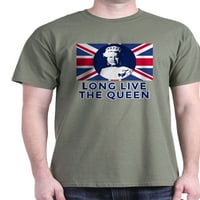 Cafepress - Queen Elizabeth II: Long uživo QU tamna majica - pamučna majica