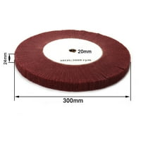 Goodhd 4 ~ 12 najlonski vlakno za poliranje kotača Disc koji nije tkani abrazivni puckanje 320 grit