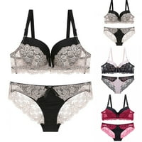 Ženski push up BRA set čipkastim grudnjakom donje rublje veličine 36- B C Kup