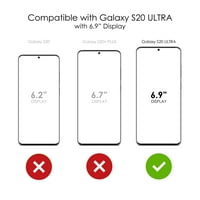 Distinconknk Clear Shootofofoff Hybrid futrola za Galaxy S Ultra 5g - TPU BUMPER Akrilni zaštitni ekran