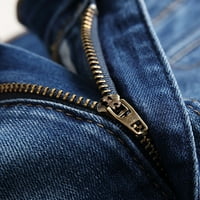 Muški kratke hlače na čišćenju za 6 $ muški visokog raštrkanog ličnosti maskirnog mamuflanog šivanja Trend traper šorc plave l