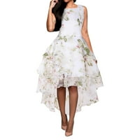 Ženska haljina od cvjetne čipke mrežaste haljine HI-lo ljuljača ženska cvjetna maxi haljina duge svečane