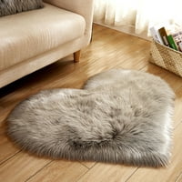 Qepwsc vune imitacija ovčjeg kosnog prostirki Fau fur non kliznite spavaća soba shaggy tepih prostirke za čišćenje