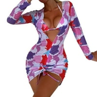 IOPQO kupaći kostim žene čipke up up up podijeljeni kupaći kostim, plaža bez leđa Pokriva bikini setovi