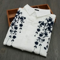 Dyfzdhu majica za ženske majice dugih rukava ležerne u stilskim top košuljima