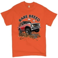 TEE Hunt Rijetka pasmina majica Bronco by Ford licencirani muški čaj, narandžasti, veliki