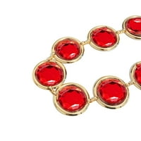 Crveni kristalni lančani nakit nakit trbuh Lanac ukrasni pojasevi za žene haljine