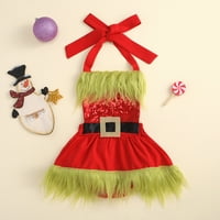 Lizxun božićna dječja haljina, haljina za vješalica za vrat