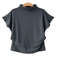 Žene ljetne majice Solid Crew izrez Loonice TURS TOP BLUSE majice Modne partijske majice u partiju