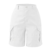 Booker Ženske kratke hlače Ljeto na otvorenom aktivno planinarenje sa džepovima kratke hlače Black XXXL