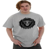 Lion džungle simbolički duh životinjski muški grafički majica Tees Brisco Brends 4x