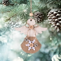 Beppter Božićni dekor dekor Božićno drvce Viseće ukrasi ukrasi Drveni viseći oznake Privjesci ukrasi za božićne ukrase