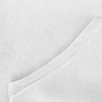 Fatuov ženske dukseve čišćenje modne polovine patentnih zatvarača pulover runovedena čvrstoća boja dugih rukava zimska odjeća padaju duksevi sa džepovima