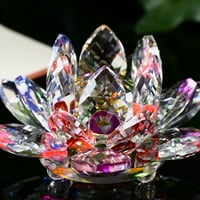 Lotus Crystal staklo Slika lipir za papir Ornament Feng Shui Decor Collection Decre Decor Decrates za dnevni boravak DIY