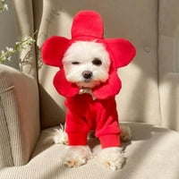 Shulemin hoodie, dukseva za kućne ljubimce Lijep trošenje poliestera s dvije nogu cvijeće kapu s kapuljačom