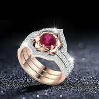 Miyuaadkai prstena Legura u invaliditetu Nepoznati ženski prsten popularni gem Exquisite prsten jednostavan modni nakit nakit D 8