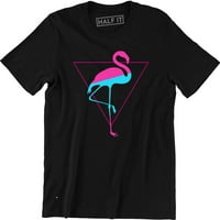 Flamingo trokut smiješan slatka grafička dizajna životinja Muška majica
