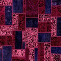 Ahgly Company Zatvoreni pravokutnik patchwork ružičasti prijelazni prostirke, 3 '5'