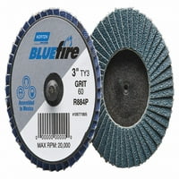 Norton Abrasives Flap disk, u Dia, P Grit, tip 77696090168