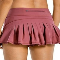 Codeop Ženski tenis Skorts Sport Yoga kratke hlače Suknja protiv izlaganja Fitness High Sheik Skraćena