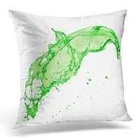 Kiwi zeleni sok s prskanjem na bijelom jastuku jastučni jastuk jastuk