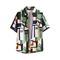 Cleance ispod $ odjeća Muškarci, Poropl Summer Hawaiian Print Gleud Boho bluza Boho bluza za muškarce