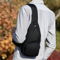 Muški fanny stilski crni debeli oksford tkanini od poliestera vanjski USB vrećica za struk za putovanje