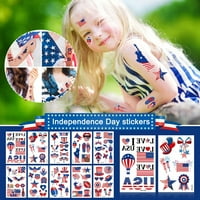 Dekor naljepnice Neovisnosti Dan Stars Uzorak Vodootporna naljepnica Zeka za djecu Američka zastava