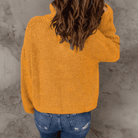 Ženska turtleneck jesen zimski pulover pleteni džemper