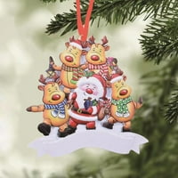 Visland Santa Claus Privjesak Eko-Friendly Lijep božićni ukras Syntetic smola Xmas Tree Owner Privjesak