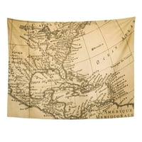 Amerika Američka stara karta Antique USA Produkcija 18. Zidna umjetnost Viseća tapiserija Kućni dekor