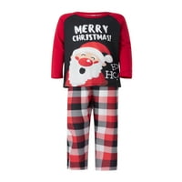 Božićna porodica Pajamas Odgovarajući odmor u pidžami xmas Sleep odjeća Božićna salona set zaglavlje