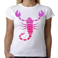 Junior's Purple Ombre Tribal Scorpion B bijela majica 2x-velika
