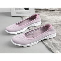 Lacyhop Ženske casual cipele Neklizajuće tenisice klizne na stanovima Rad prozračne cipele Lagana udobnost Purple 6