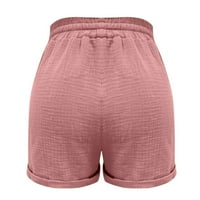 Durtebeua High Struk kratke hlače za ženske kratke hlače za žene ružičaste m