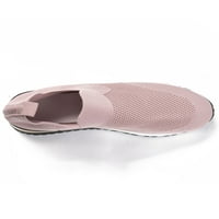 Lacyhop ženske cipele za hodanje kliznu na čarape za čarape dame za starački rad casual trčanje ružičaste cipele ružičaste veličine 6