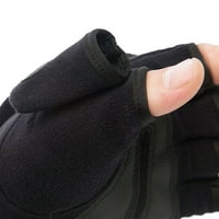 Par Man Unise Hladno zimsko hladno hladno prenosive polu-prste rukavice vjetroottne rukavice bez prstiju