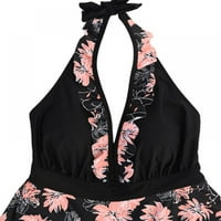 Ženski plus size cvjetni ispisani kupaći kupaći kostimi Trgovinski upravljač Swimress dva 2xl-6xl