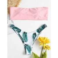 Wozhidaoke Tankini kupališta za žene cvjetni set podstavljeni odjeću za kupaći odjeću za kupaći kostim