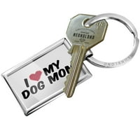 Keychain I Heart voli moju pseću mamu