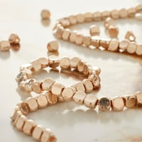 Ružičasti zlato metalne perle, slijetanjem perla