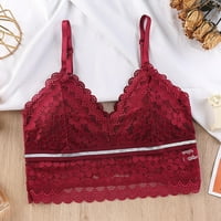 Modni ženski cvjetni čipkani grudnjak grudnjak podstavljeni tenkovi špagete remen Bralette Top donje rublje Na vrhu Žene špagete remen Bra Camisole za žene uz podršku plus