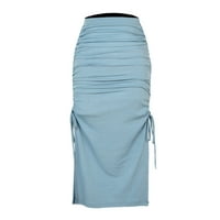 Suknje za žene moda ruched punog visokog struka STRET SLIM suknja maxi suknja