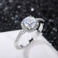 Heiheiup prsten ženski puni mikroinlaid nakit dijamant metalni poklon zircon personalizirana ploča sorta