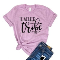 Majica za apreciranje plemena učitelja natrag u školsku poklon vrtić na majicu za ženske nastave vrhunske