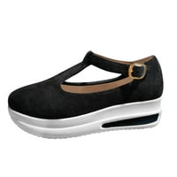 Fabiurt sandale za žene Dame Platform Sandale Slope Heel Platform Casual Fashion Comfort Color Tower