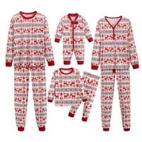 Božićne pidžame za porodičnu podudaranje Pajamas Plaid Elk Santa Usklađivanje PJS festival Holiday Xmas